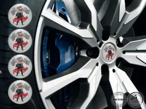 Emblema Ruota Lusso Etichette Sticker Alta Gamma